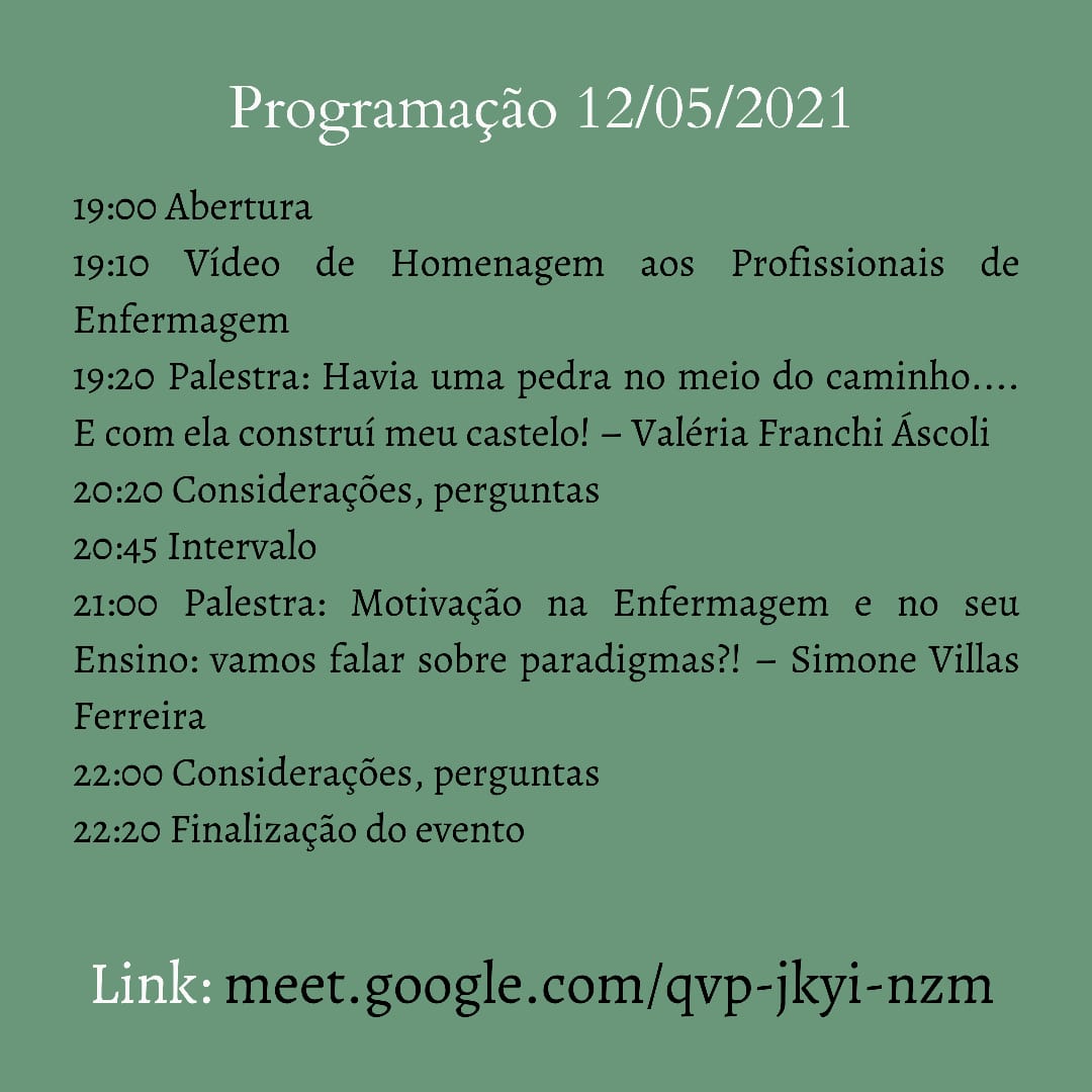 Programação 12 05 21