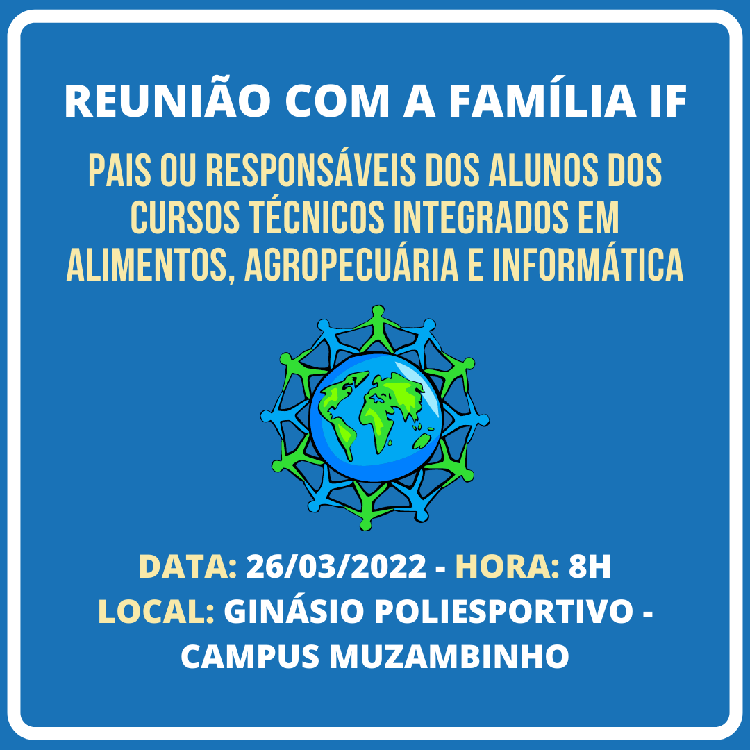 Pais ou Responsáveis dos alunos dos Cursos Técnicos Integrados em alimentos agropecuária e informática