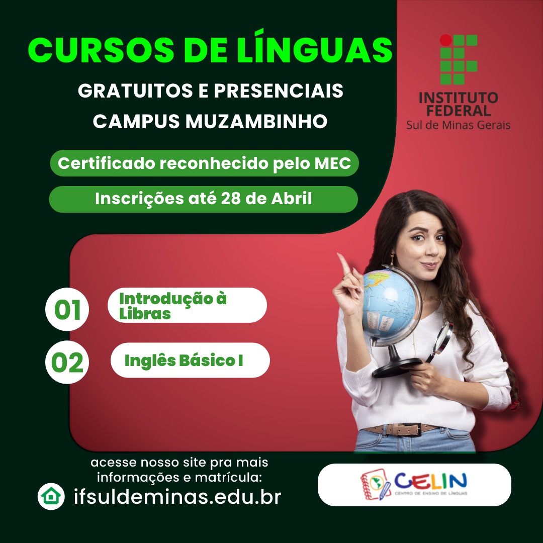 Com mais de 500 vagas, IFTM abre inscrições para cursos de idiomas gratuitos