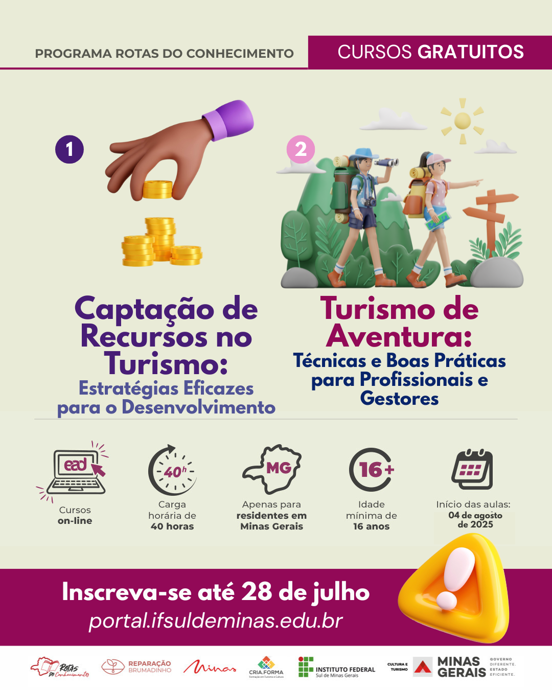Programa Rotas do Conhecimento ambos